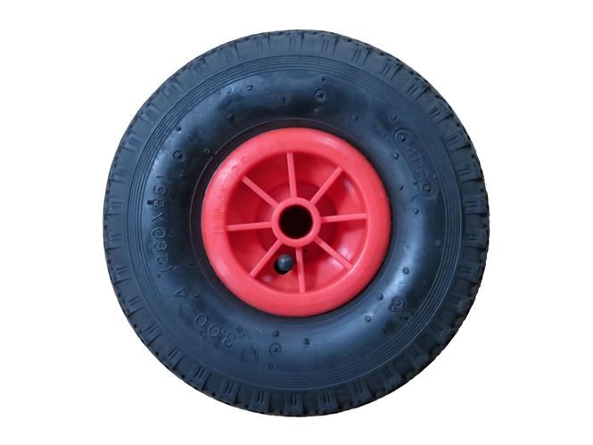  Luftbereiftes, pannensicheres Gummirad f&uuml;r das WIDL Gel&auml;nderad. 
 Technische Daten: &Oslash; 260&nbsp; mm, Dicke 80 mm, Durchmesser Achse &Oslash; 20 mm 