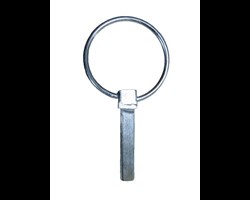  Klappstecker f&uuml;r Unterlenkerbolzen der Dreipunktanh&auml;ngung. 
 Geeignet f&uuml;r alle Wippkreiss&auml;gen mit Zapfwellenantrieb und Kombiantrieb Zapfwelle/Motor 