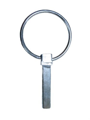  Klappstecker f&uuml;r Unterlenkerbolzen der Dreipunktanh&auml;ngung. 
 Geeignet f&uuml;r alle Wippkreiss&auml;gen mit Zapfwellenantrieb und Kombiantrieb Zapfwelle/Motor 