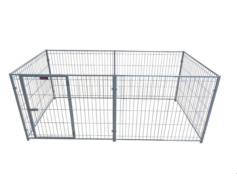   Dieses Freilaufgitter ist geeignet f&uuml;r Kleintiere. Es ist stabil verschraubt, um ein Ausbrechen der Tiere verhindern zu k&ouml;nnen.   Zus&auml;tzlich ist eine T&uuml;r mit einer Verriegelung verbaut, welche nach   Au&szlig;en ge&ouml;ffnet werden kann. Durch die H&ouml;he des Freilaufgitters k&ouml;nnen   Ihre Tiere nicht ausbrechen. Das Gitter kann au&szlig;erdem an den   Verschraubungen auseinander gebaut werden. Somit k&ouml;nnen Sie den Freilauf   ganz einfach von Ort zu Ort transportieren. Selbst in zusammen  gebauter  Form ist es nicht zu gro&szlig; und zu schwer um es an einen anderen  Platz zu  tragen.  
  Sechs Gitter mit Verschraubungen incl. eingebauter T&uuml;re (44x76cm)   