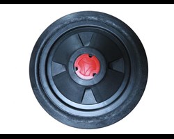  Vollgummirad f&uuml;r Fahrwerk 
 Technische Daten: 250-60 Gleila, 20 mm Nabenl&auml;nge, 57 mm KS-Felge mit roter Nabenabschlusskappe 
 Geeignet f&uuml;r: Fahrwerk W-MAX, WISA und R-CUT 