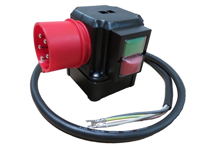  Schalter K900/ST9/KA12 
 Schalter-Stecker-Kombination mit Phasenwender M9, 1A,&nbsp;3 Ph - 400 V&nbsp;ohne Bremse 
 Modell-Nr.: 00459001 
 passend f&uuml;r unsere Modelle: XL-11, XM-11, XL-14, XM-14; Typ: E und K 