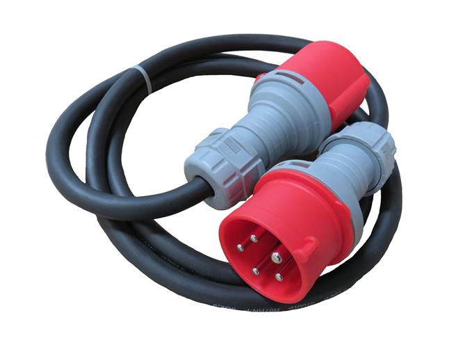  Verl&auml;ngerungskabel H07RN-F mit CEE-Stecker und Kupplung, mit Phasenwender 
 Querschnitt: 5 x 2,5 qmm 
 L&auml;nge: 1,5 Meter 