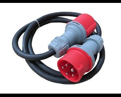  Verl&auml;ngerungskabel H07RN-F mit CEE-Stecker und Kupplung, mit Phasenwender 
 Querschnitt: 5 x 2,5 qmm 
 L&auml;nge: 1,5 Meter 