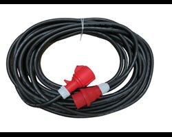  Verl&auml;ngerungsleitung H07RN-F mit CEE-Stecker und Kupplung, mit Phasenwender 
 Querschnitt: 5 x 2,5 qmm 
 L&auml;nge: 15 Meter 