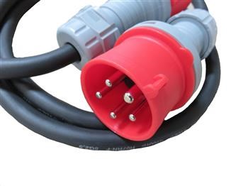  Verl&auml;ngerungskabel H07RN-F mit CEE-Stecker und Kupplung, mit Phasenwender 
 Querschnitt: 5 x 2,5 qmm 
 L&auml;nge: 1,5 Meter 